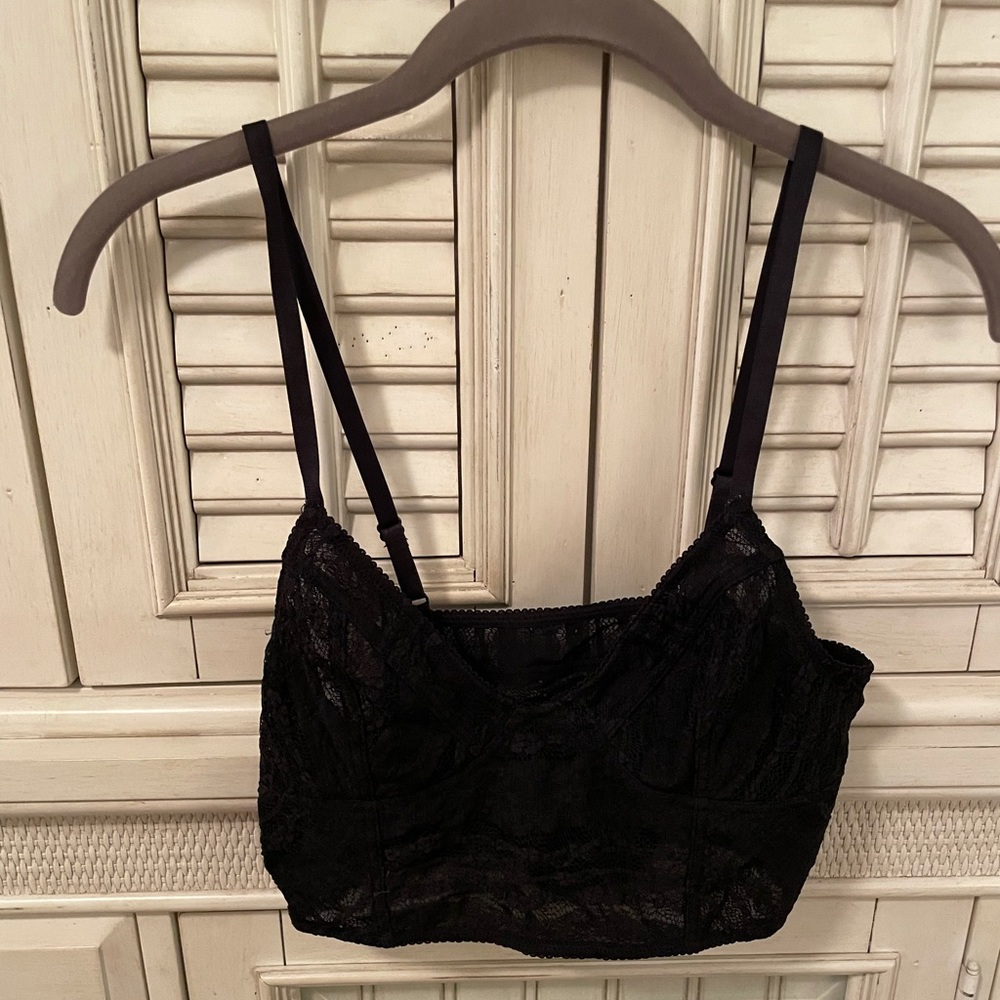 Free People Intimately Free Lace Crop Bralette, M